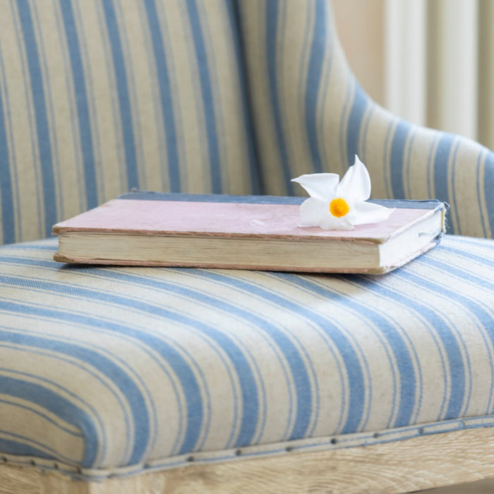 Margot Chair Ticking Stripe Blue