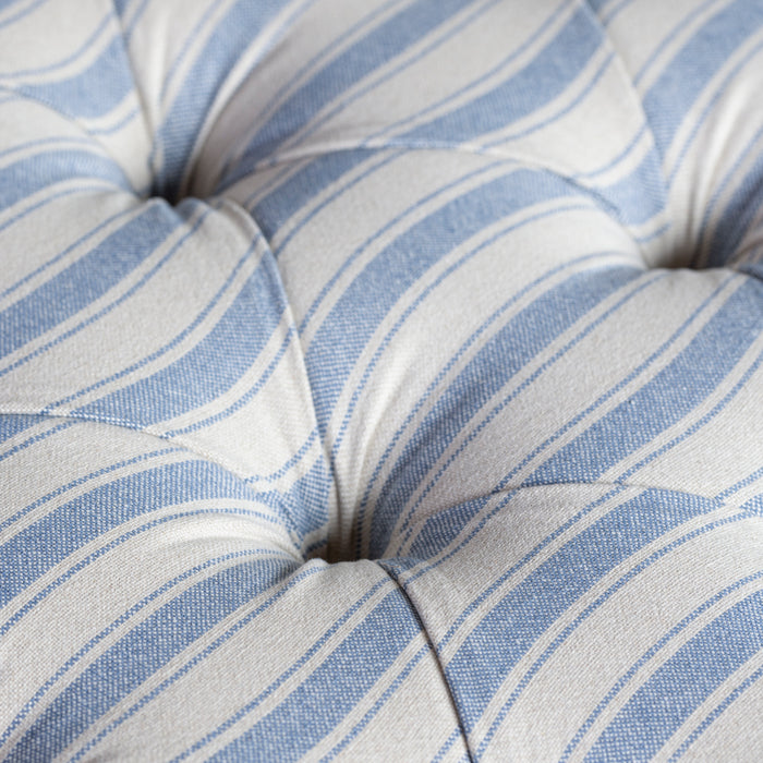 Ottoman Ticking Stripe Blue