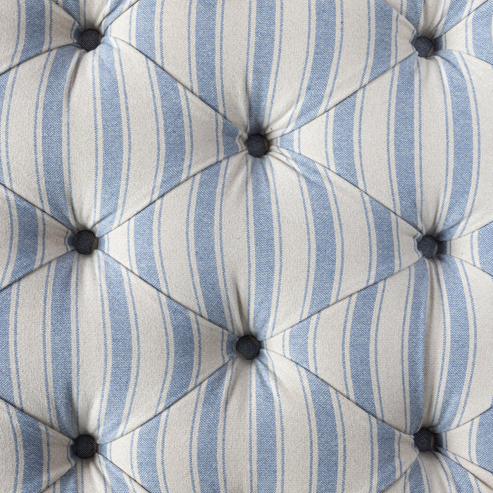Ottoman Ticking Stripe Blue