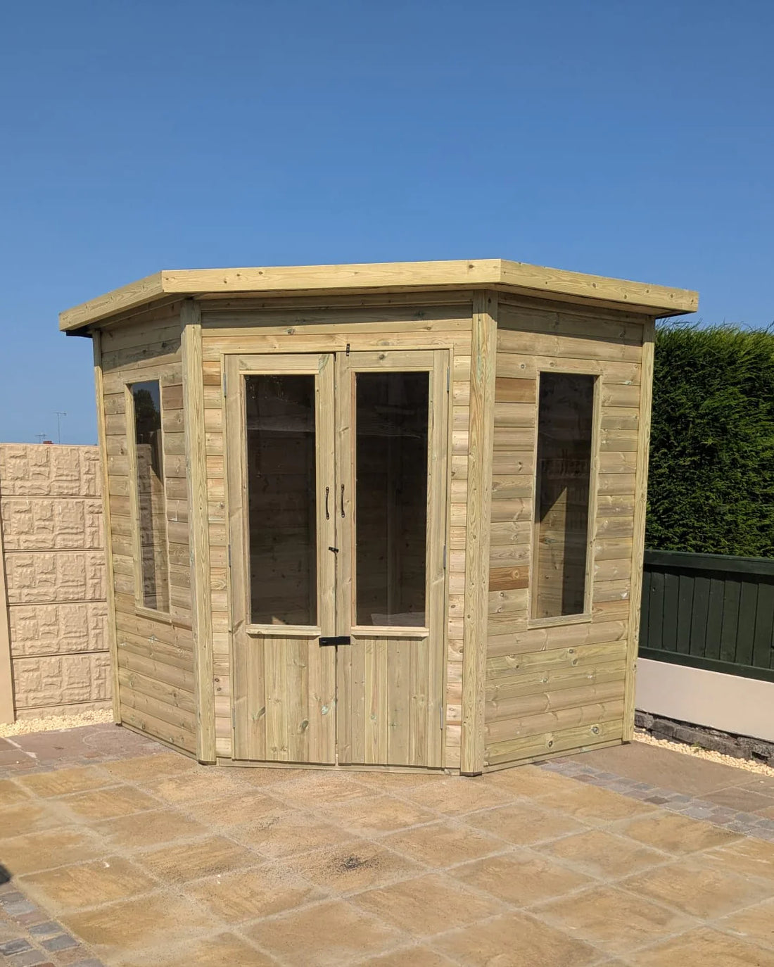 Glossop Corner Summerhouse Premium Pressure Treated Timber Garden Retreat