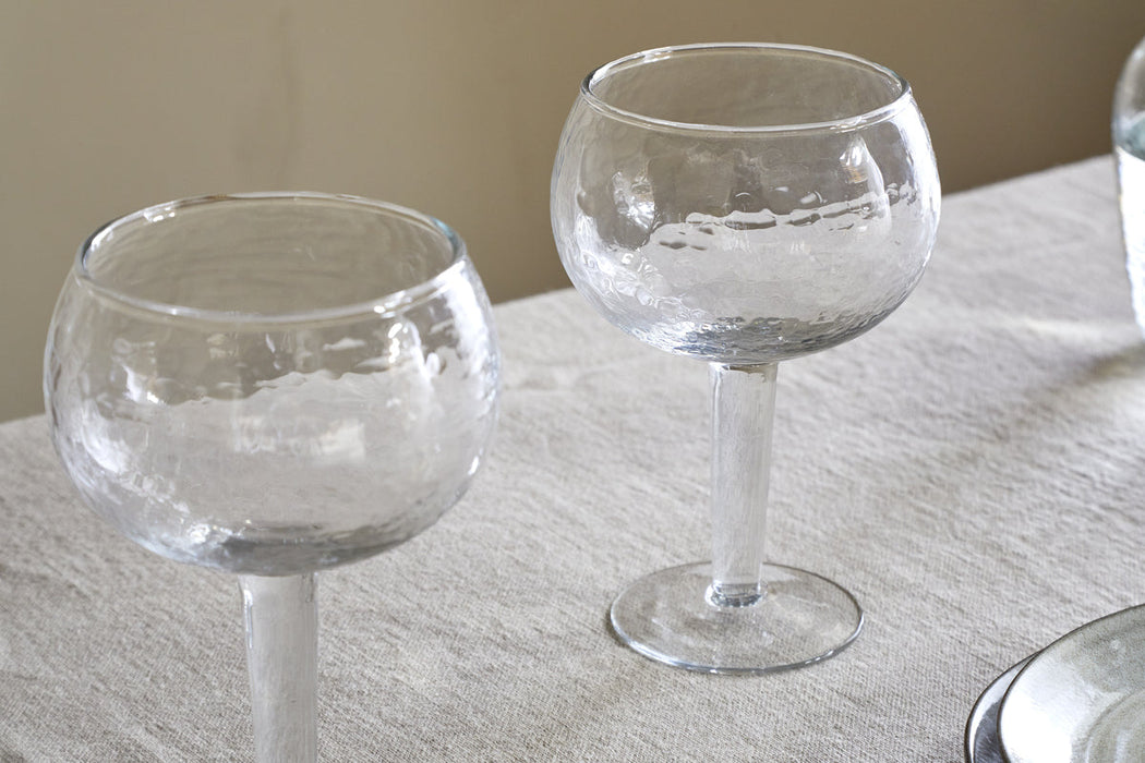 Yala Hammered Gin Glass Clear Set Of 2