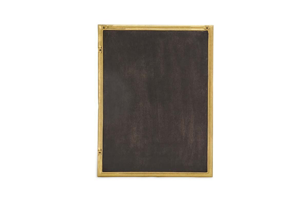 Yadur Rectangular Mirror - Antique Brass - Large