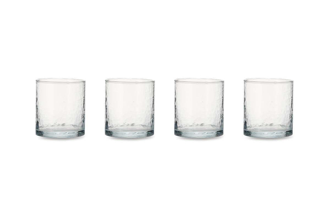 Yala Hammered Tumbler Clear Glass