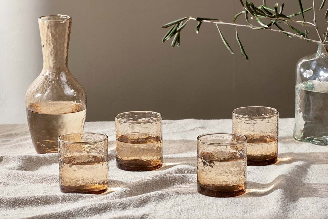 Yala Hammered Tumbler Dusty Terracotta Set Of 4