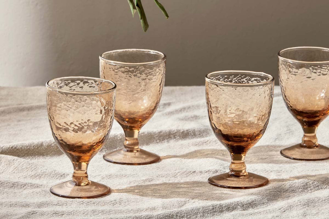 Yala Wine Glass Dusty Terracotta Set Of 4