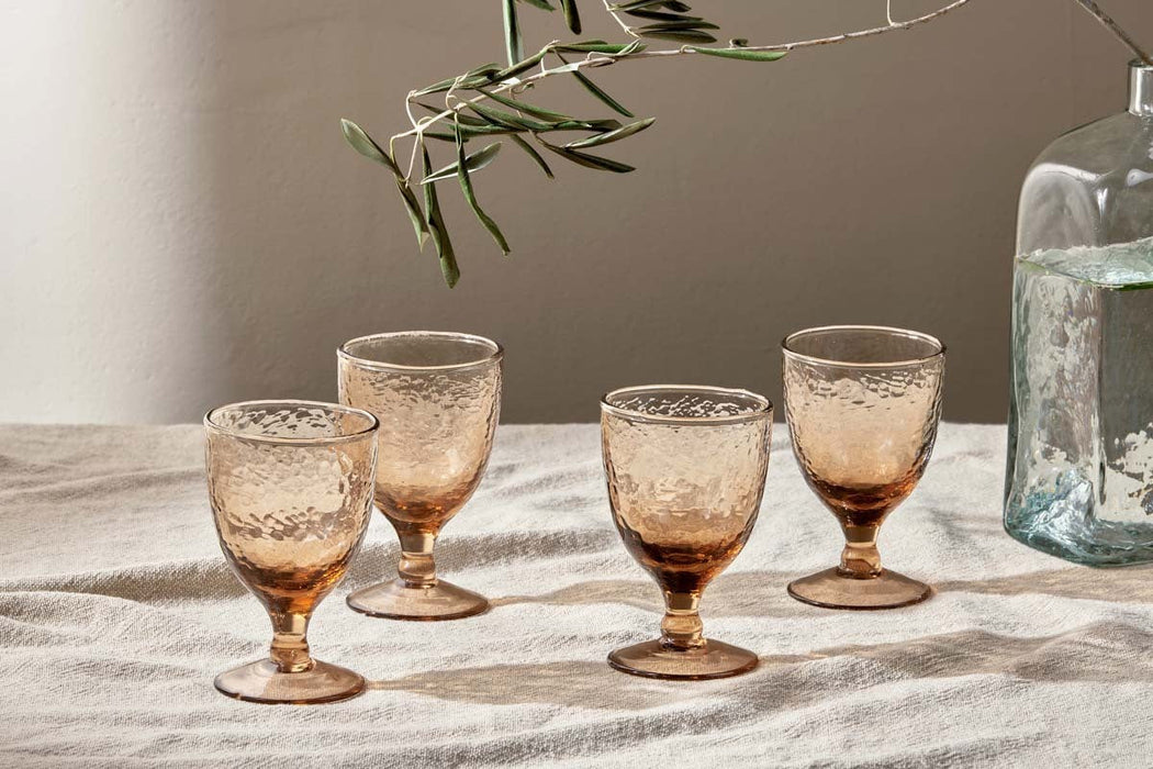 Yala Wine Glass Dusty Terracotta Set Of 4