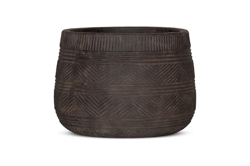 Zadie Terracotta Planter Grey Large