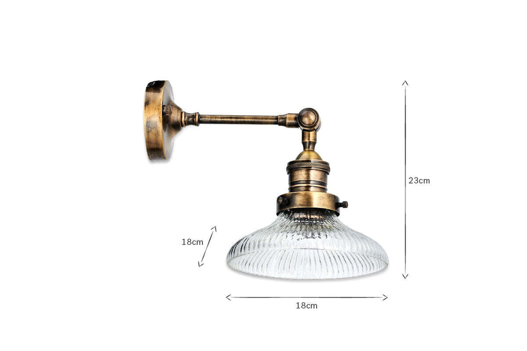 Zowie Recycled Glass Wall Light Small