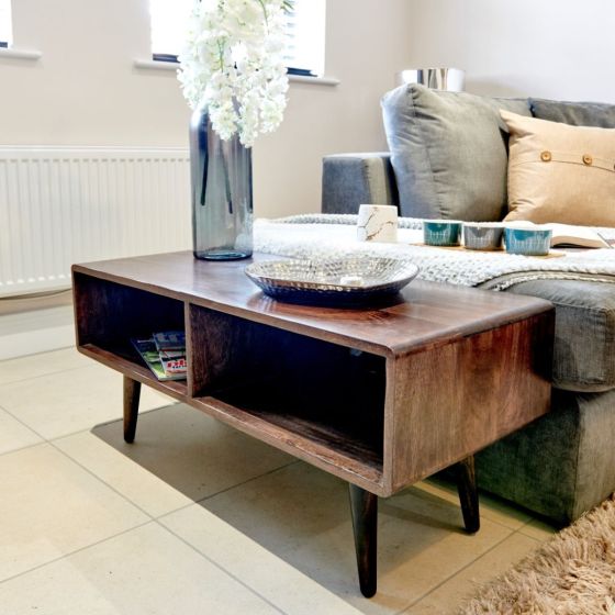 Acre & Artisan Vintage Mango Open Coffee Table (90cm)