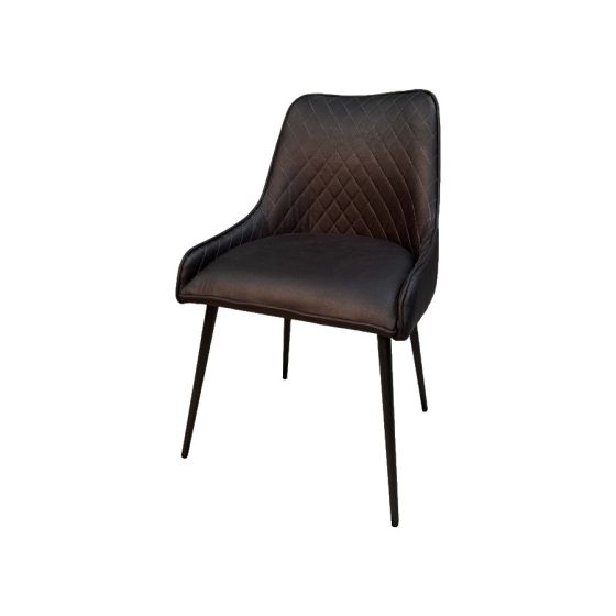 Acre & Artisan Henley Faux Leather Chair Black 1