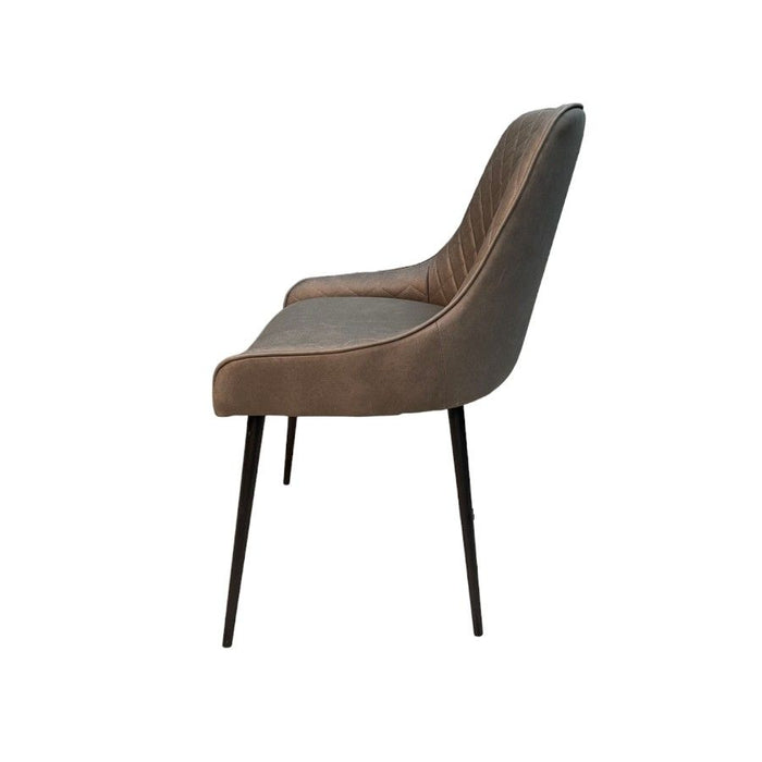 Henley Faux Leather Chair-Taupe- Last 3 Remaining