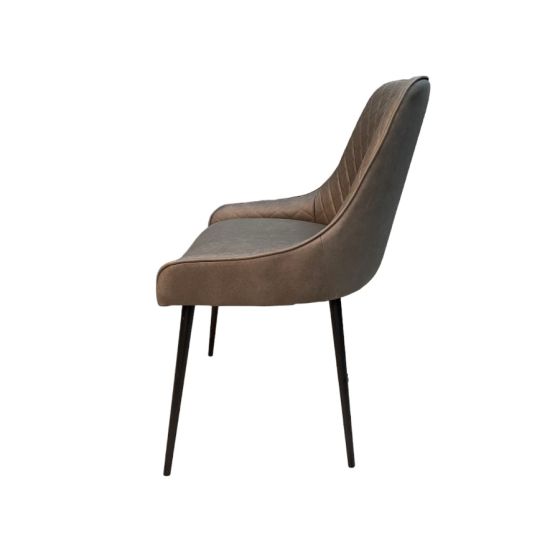 Acre & Artisan Henley Faux Leather Chair Taupe