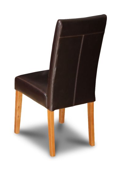 Acre & Artisan Brown Barcelona Leather Dining Chair