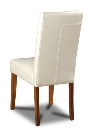 Acre & Artisan Cream Barcelona Leather Dining Chair In Stock