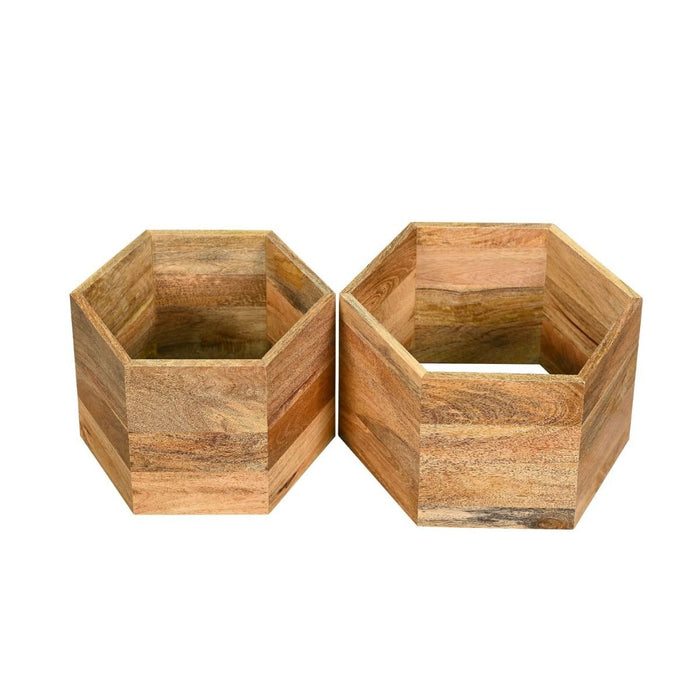Geo Light Mango Hexagon Nest of Tables - In Stock