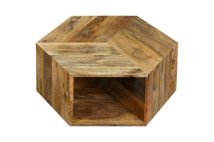 Acre & Artisan Geo Light Mango Hexagon Coffee Tables 1