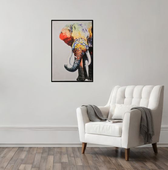 Acre & Artisan Abstract Elephant Wall Art Small