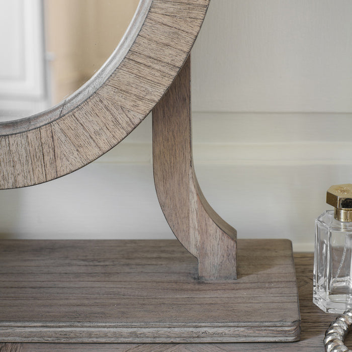 Camille French Style Weathered Dressing Table Mirror