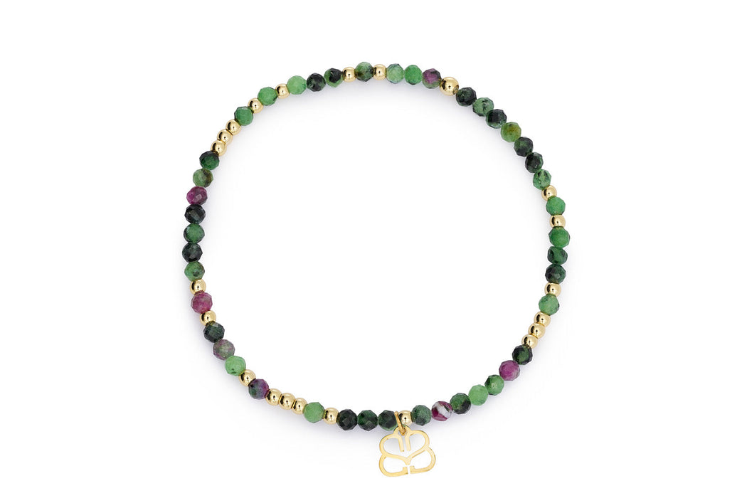 Ailis Gold & Ruby Zoisite Gemstone Bracelet
