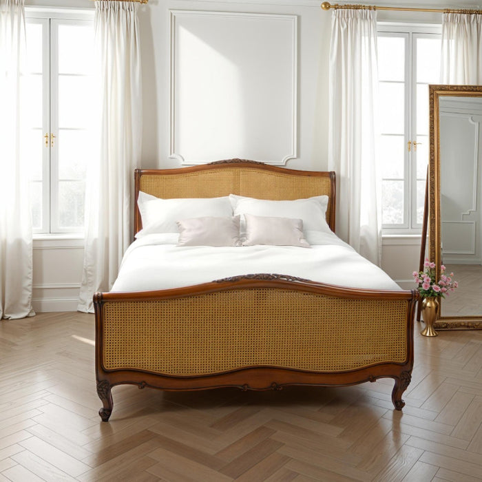 Alexander French Cane Louis XV Bed