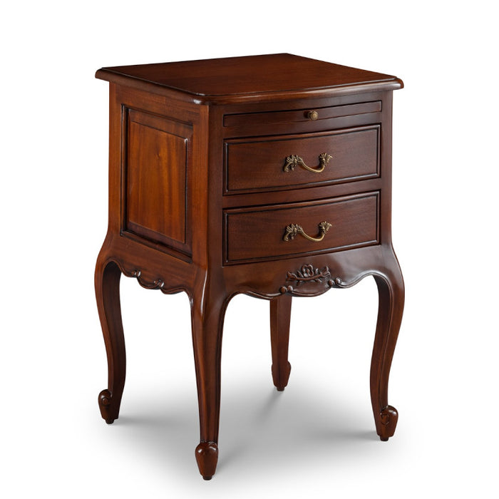Alexander French Nightstand with Pull-out Shelf