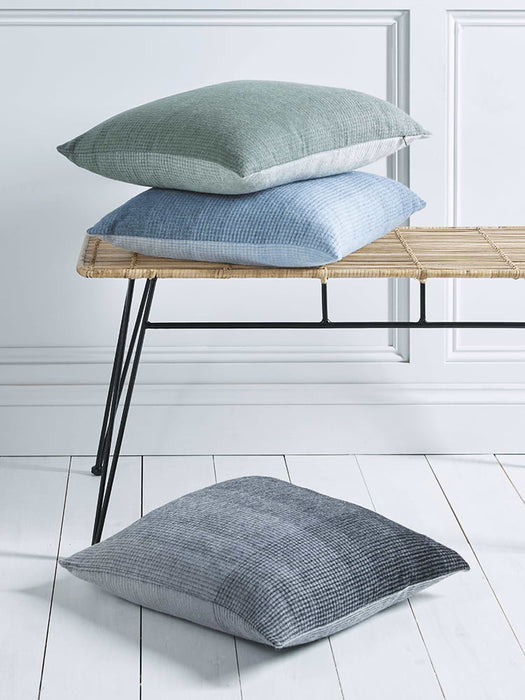 Alpaca Wool Cushion - Blue
