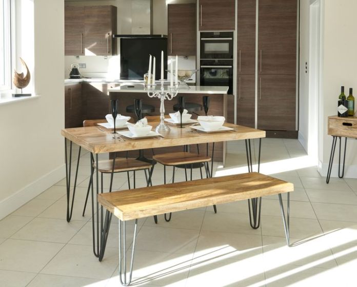 Acre & Artisan Light Vintage Dining Table (140cm)