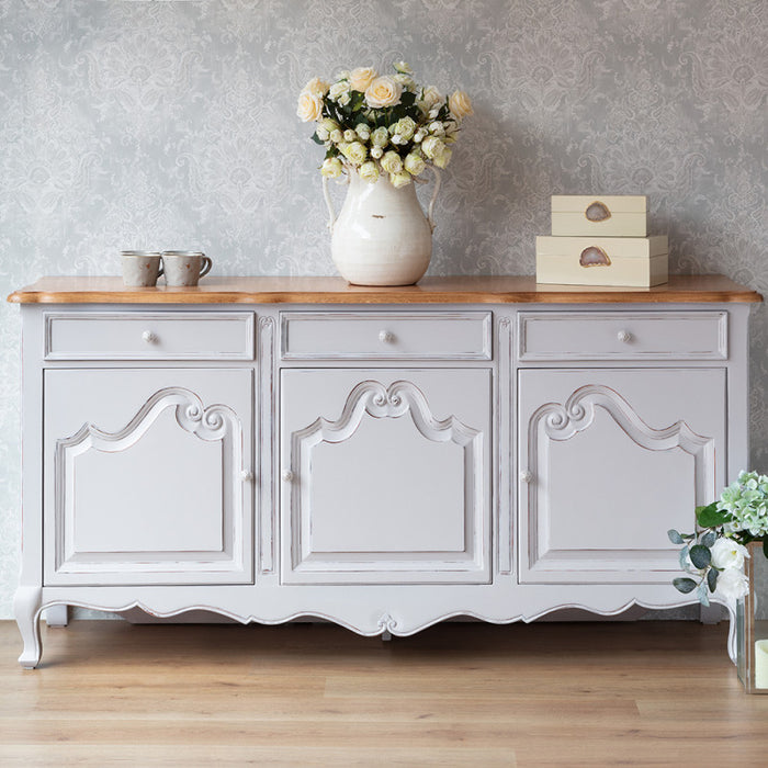 Alsace French Painted 3 Door Sideboard