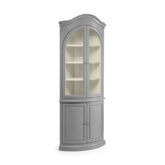 Alsace French Glazed Corner Cupboard