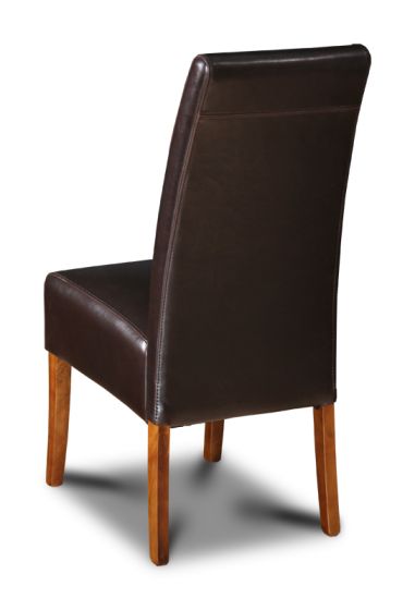 Acre & Artisan Brown Madrid Leather Dining Chair