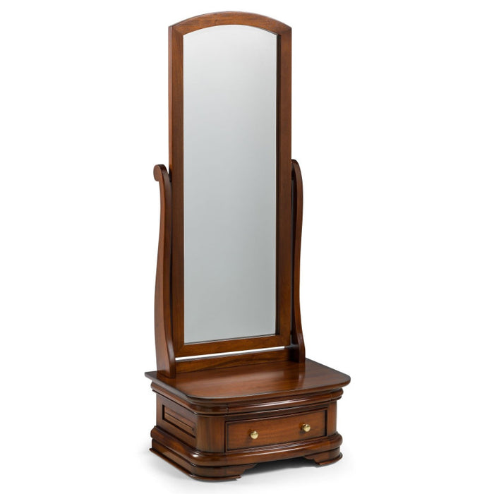 Antoinette French Sleigh Cheval Mirror