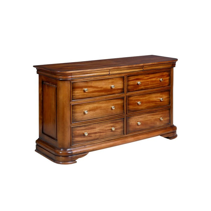 Antoinette French Sleigh Wide 6 Drawer Chest