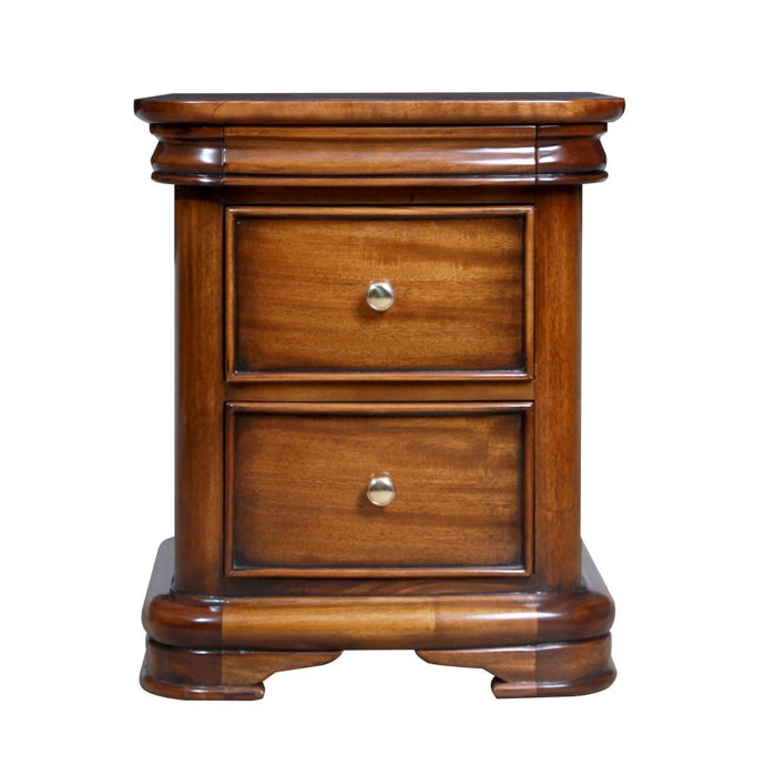 Antoinette French Sleigh Bedside Table