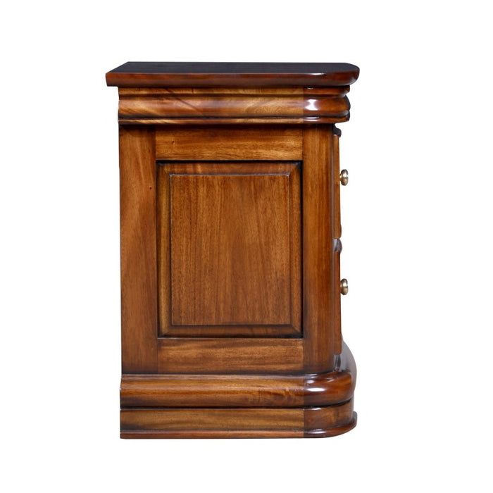 Antoinette French Sleigh Bedside Table