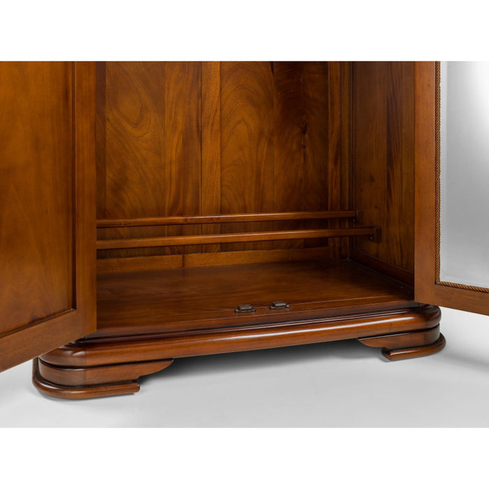 Antoinette French Sleigh Double Wardrobe