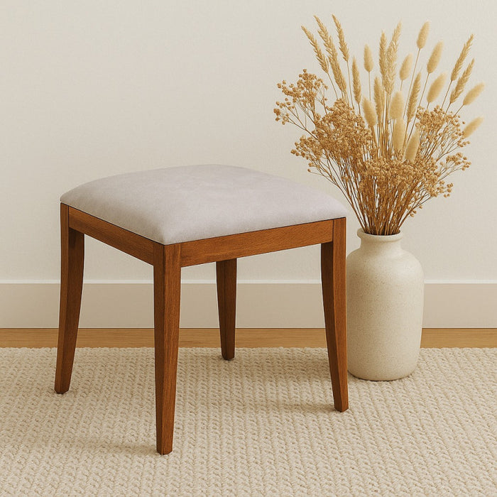Antoinette French Upholstered Dressing Table Stool