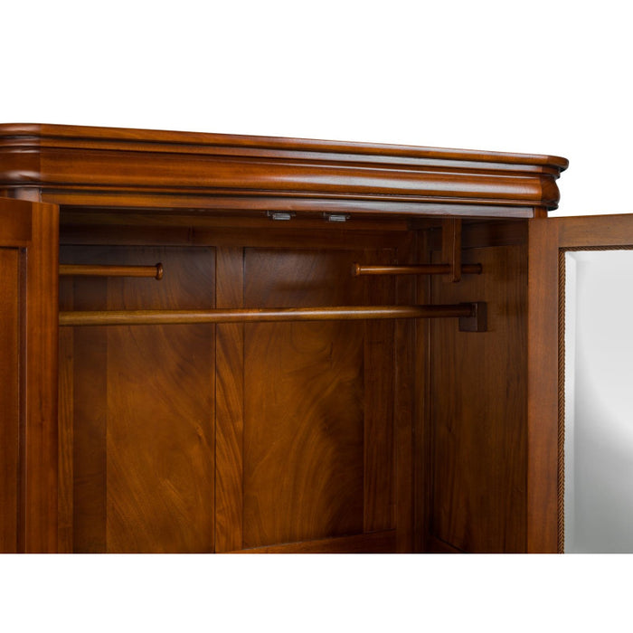 Antoinette French Sleigh Double Wardrobe