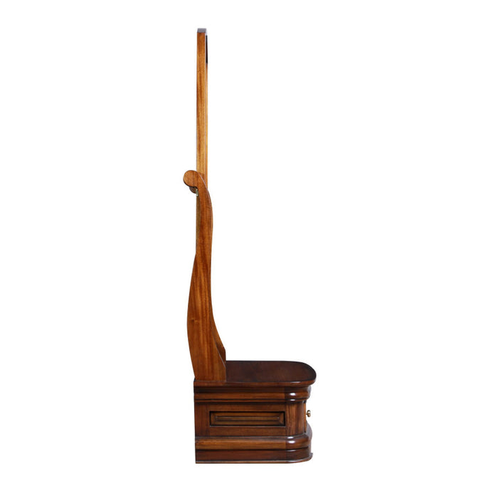 Antoinette French Sleigh Cheval Mirror