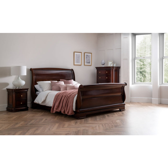 Antoinette French Sleigh 5 Drawer Tall Chest