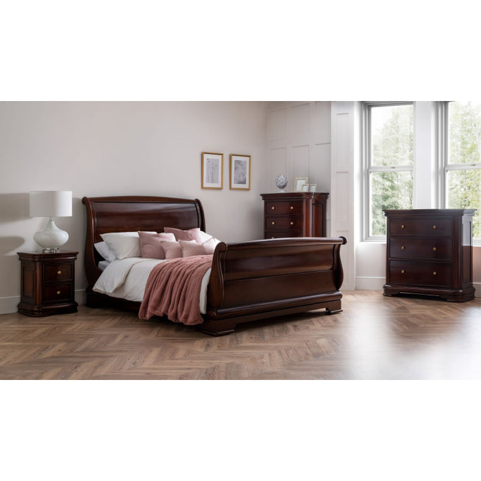 Antoinette French Sleigh Wide 3 Drawer Chest