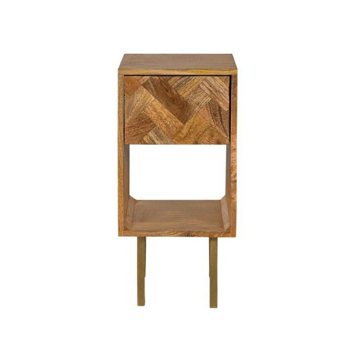 Block Light Mango Side Table - In Stock