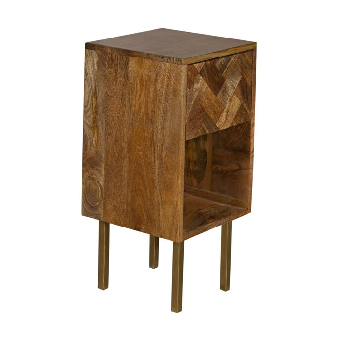 Block Light Mango Side Table - In Stock