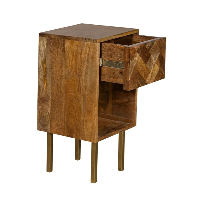 Block Light Mango Side Table - In Stock