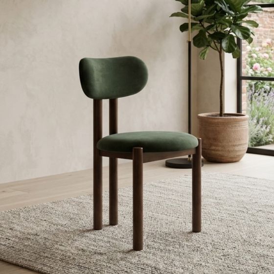 Acre & Artisan Aspen Velvet Green Dining Chair