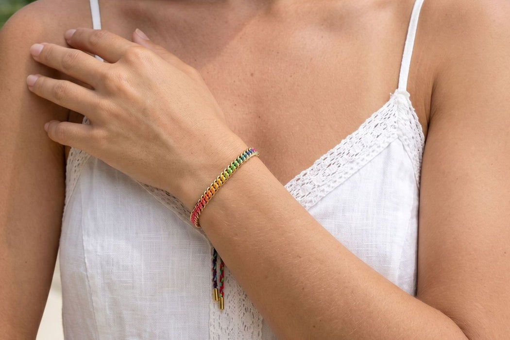 Athena Tropical Braided Friendship Bracelet
