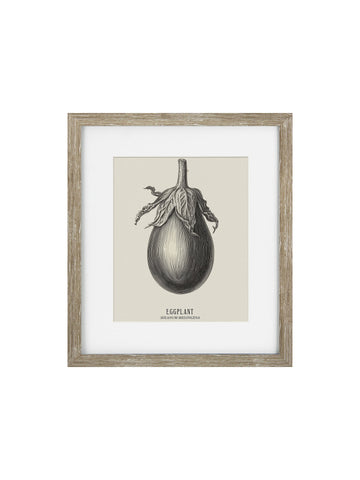 Vintage Aubergine Framed Print