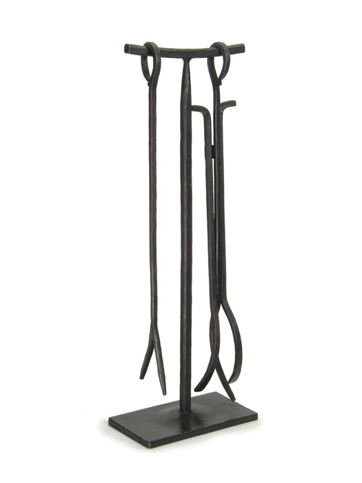 Wrought Iron Two Piece Fireside Set