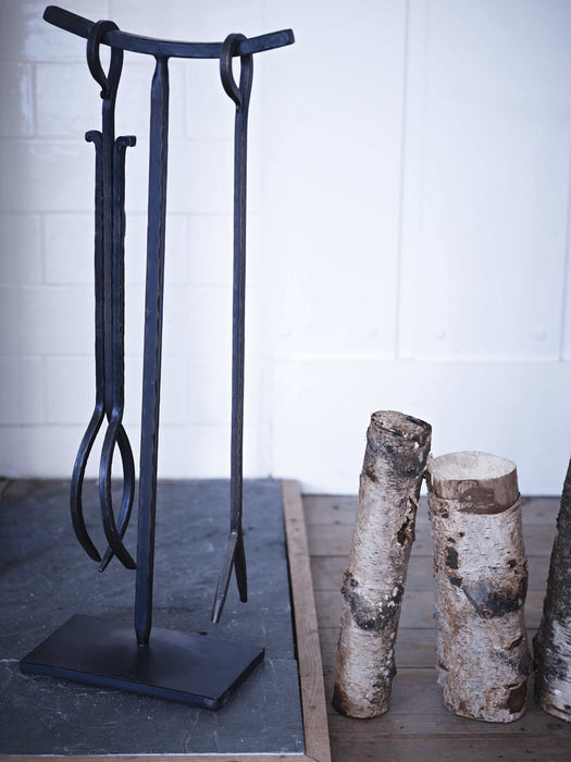 Wrought Iron Two Piece Fireside Set