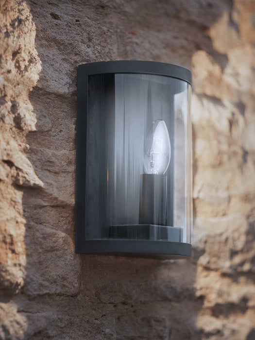 Enclosed Half Lantern - Grey