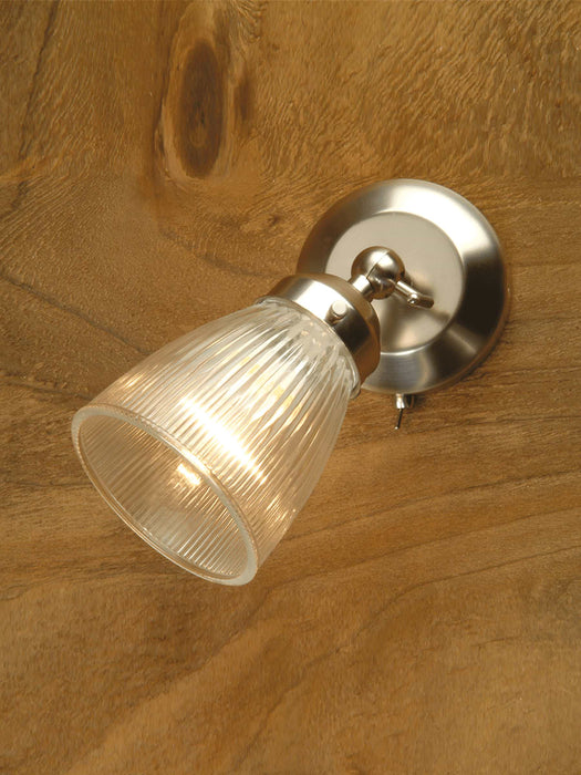 Fluted Glass Wall Light